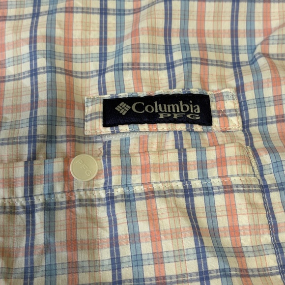 Columbia PFG Super Tamiami Shirt Mens Size XXL Vented Multicolor Plaid - Picture 3 of 8
